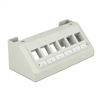 Patchpanel DeLOCK 86218 Γκρι 65mm x 49mm x 130mm