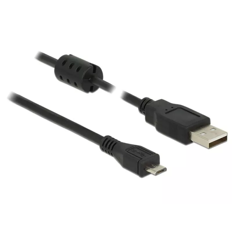 Καλώδιο USB DeLOCK 84902 USB 2.0 1,5 m USB A Micro-USB B μαύρο