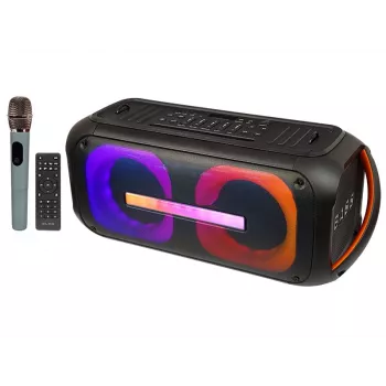 BLOW DJBOX 30-392# ηχείο Bluetooth 250 W με τηλεχειριστήριο και μικρόφωνο, USB, microSD, AUX, TWS, ενσωματωμένη μπαταρία, μαύρο