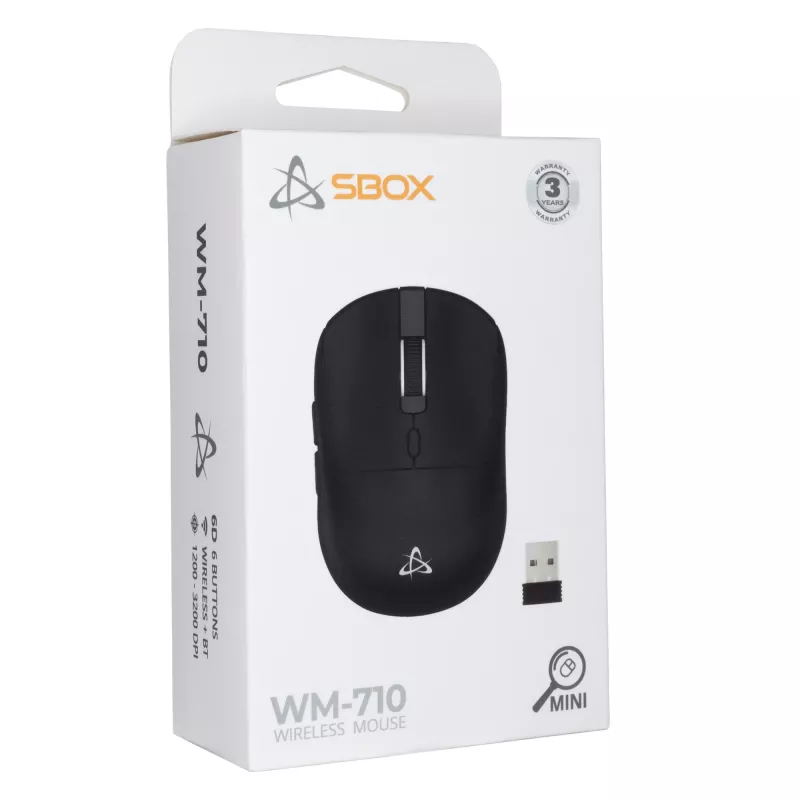 Ποντίκι SBOX WM-710 μαύρο ασύρματο