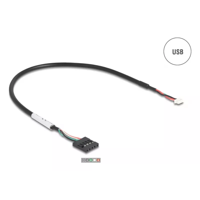 DeLOCK 90781 Σειριακός μετατροπέας repeater isolator USB 2.0 RS-232 μαύρο πράσινο