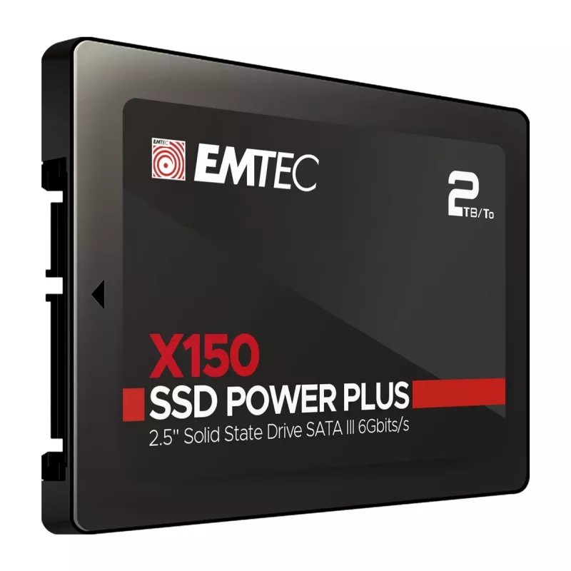 Emtec X150 Power Plus - SSD - 2 TB - εσωτερικός - 6,4 cm (2,5 ίντσες) - SATA 6Gb/s (ECSSD2TX150)