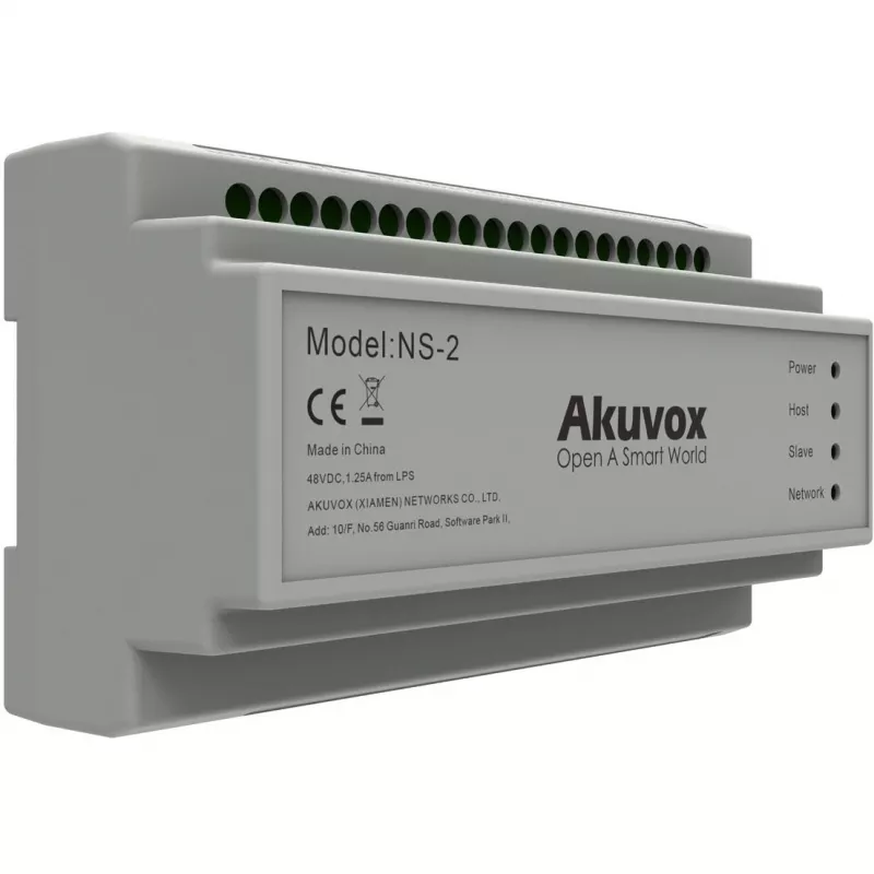 Akuvox NS-2 μεταγωγέας δικτύου Fast Ethernet (10/100) ράγα DIN γκρι