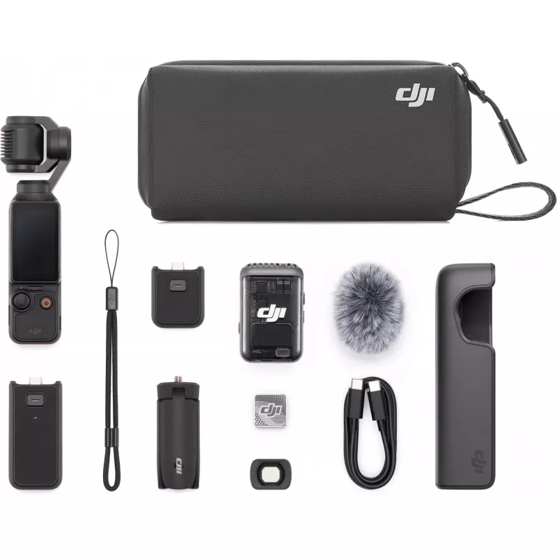 DJI Osmo Pocket 3 Creator Combo – 1 CMOS Gimbal Κάμερα, 4K/120fps, 2 OLED Οθόνη Αφής