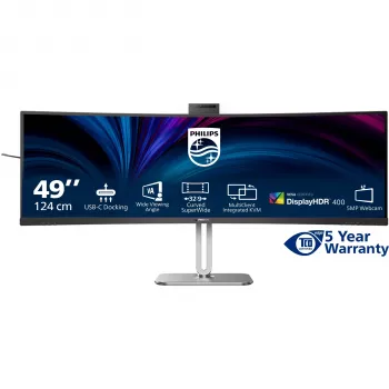 Philips 5000 series 49B2U5900CH/00 Οθόνη υπολογιστή 124 cm (48,8 ίντσες) 5120 x 1440 Pixel Dual QHD LCD Μαύρο