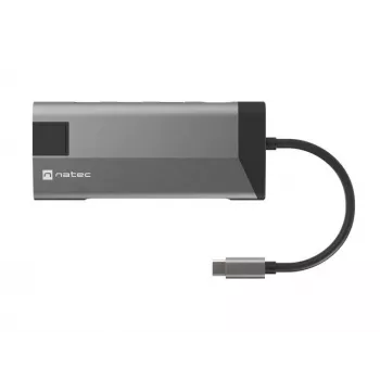 NATEC Fowler Plus USB Type-C μαύρο γκρι MicroSD SD hub