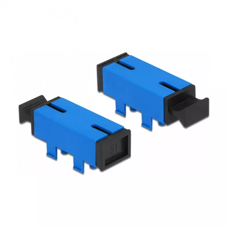 Οπτικός συζεύκτης για PCB SC Simplex υποδοχή θηλυκή σε SC Simplex υποδοχή θηλυκή Singlemode μπλε