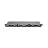 Patchpanel 1U LANBERG PPS6-1024-B, 24 θυρών Cat6, μέταλλο, μαύρο, 442×114,5×44,5 mm