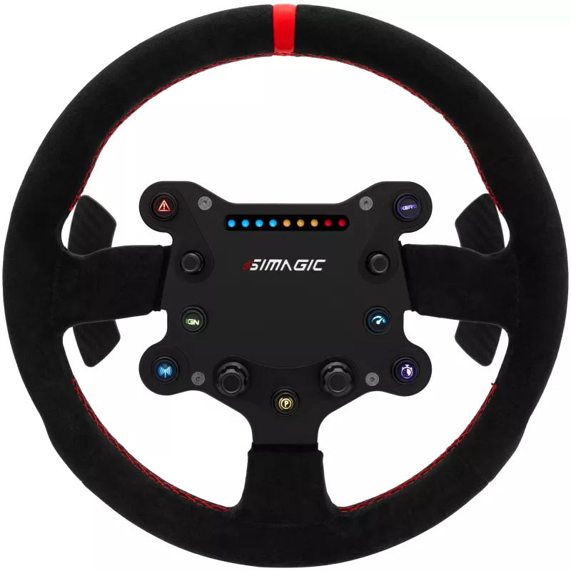 Simagic GTS Alcantara S202 — τιμόνι sim racing με επένδυση Alcantara, μοντέλο S202