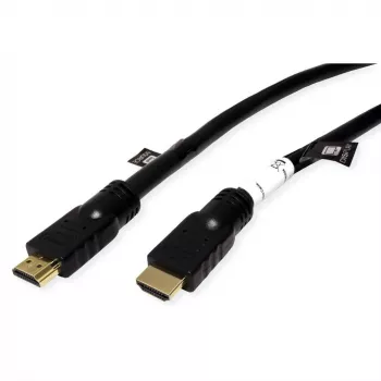 ROTRONIC-SECOMP Roline - Ultra High Speed - Καλώδιο HDMI με Ethernet - HDMI αρσενικό σε HDMI αρσενικό - 20 m - θωρακισμένο - μαύρο - ενεργό, 2160p-Unt
