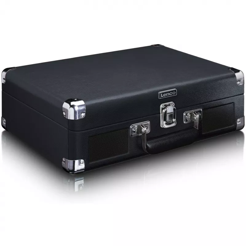 Lenco TT-115 πικάπ με ιμάντα, Bluetooth, USB-A, έξοδος ακουστικών 3,5 mm, 4 W RMS, 33/45/78 RPM, μαύρο