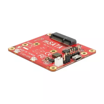 Εσωτερικός προσαρμογέας mSATA DELOCK 62648 με θύρα Micro-USB, 6 Gbit/s, 65×56×12 mm