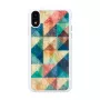 Θήκη smartphone iKins για iPhone XR — Mosaic μαύρη προστατευτική θήκη