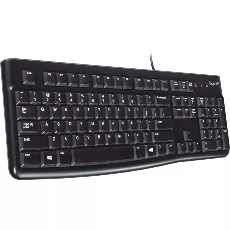 Logitech K120 Πληκτρολόγιο USB QWERTY Ισπανικό Μαύρο (920-002499)