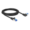 Καλώδιο Δικτύου DeLOCK RJ45 Cat.6A S/FTP 2m Μαύρο