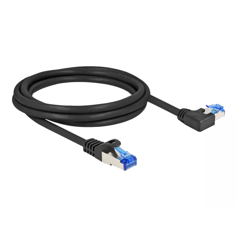 Καλώδιο Δικτύου DeLOCK RJ45 Cat.6A S/FTP 2m Μαύρο