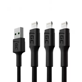 Καλώδιο Lightning Green Cell KABGCSET05 1,2 m Μαύρο