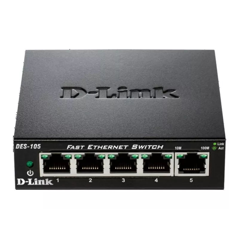 D-Link DES-105 Unmanaged L2 Μαύρο
