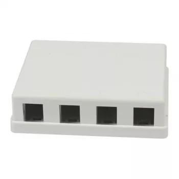 Synergy21 Keystone, φορέας μονάδας, patch panel για 4x TP modules, επίτοιχη τοποθέτηση, λευκό (ABS)