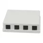 Synergy21 Keystone, φορέας μονάδας, patch panel για 4x TP modules, επίτοιχη τοποθέτηση, λευκό (ABS)