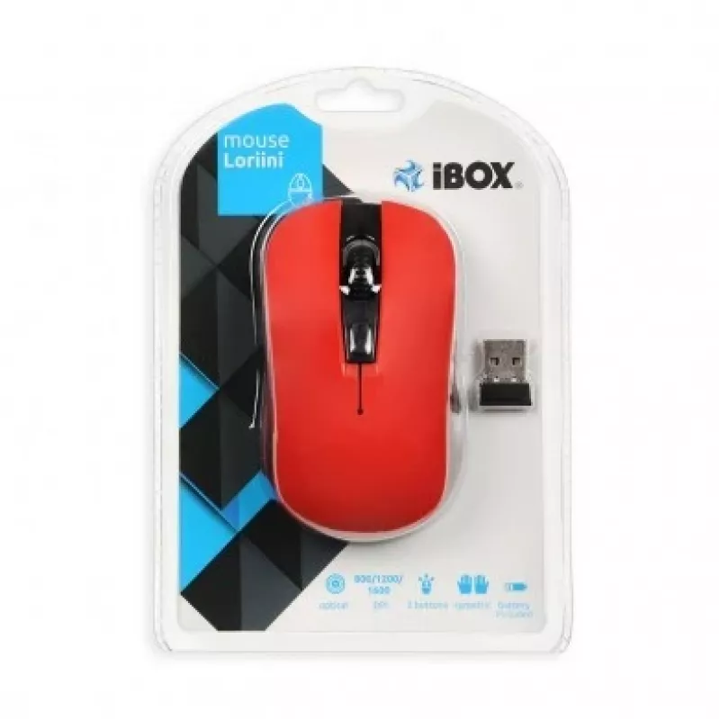 iBox LORIINI Ποντίκι αμφιδέξιο RF Wireless οπτικό 1600 DPI
