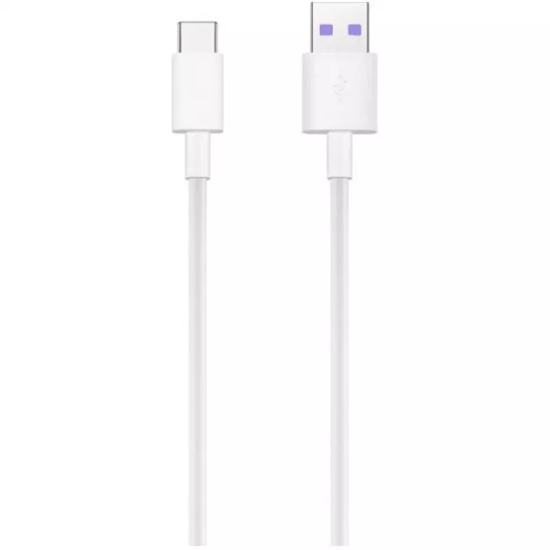 Huawei - AP71 / HL-1289 - Καλώδιο γρήγορης φόρτισης / Καλώδιο δεδομένων Type-C – Λευκό BULK