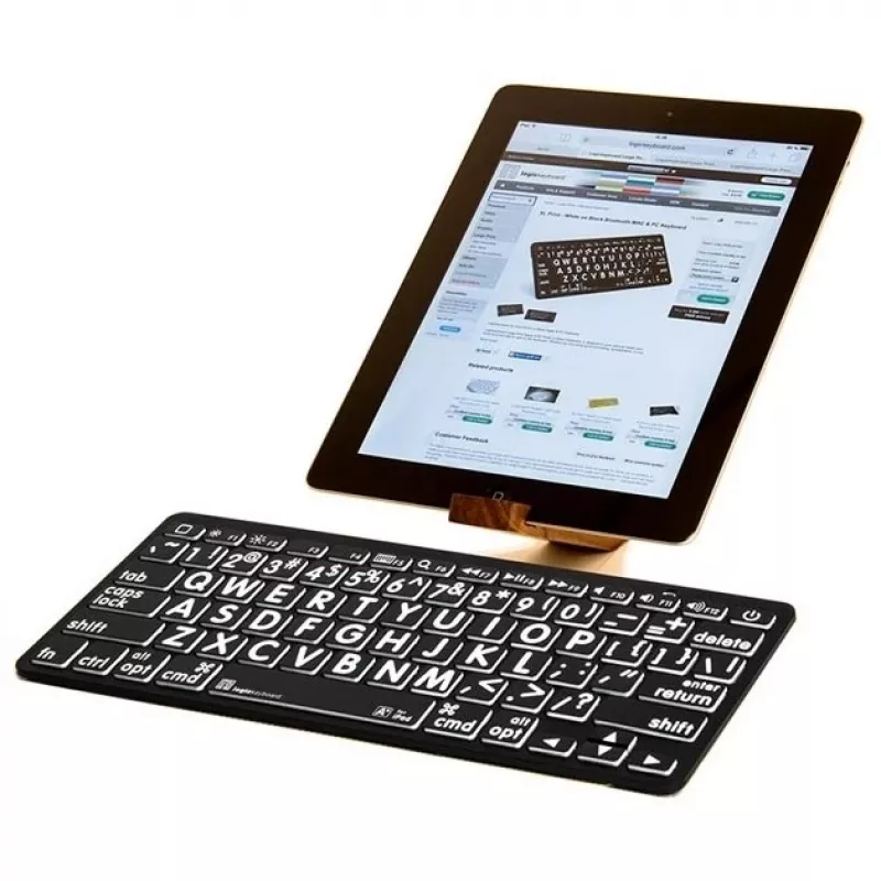 Πληκτρολόγιο Logickeyboard Universal Bluetooth LKB-LPWB-BTPC-DE QWERTZ Γερμανικό Μαύρο