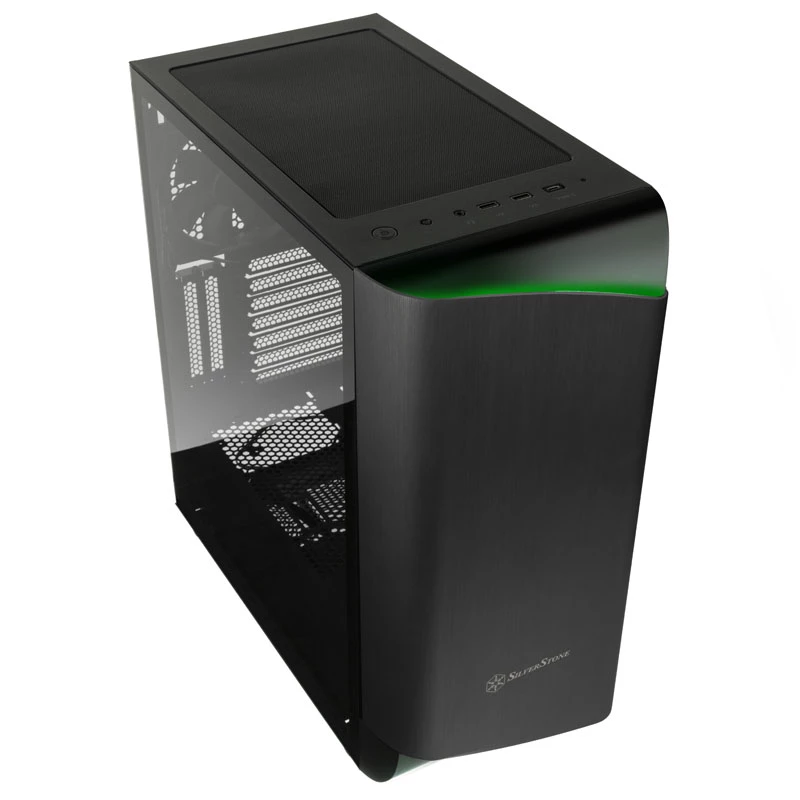 SilverStone Seta A1 Midi-Tower, Tempered Glass - μαύρο