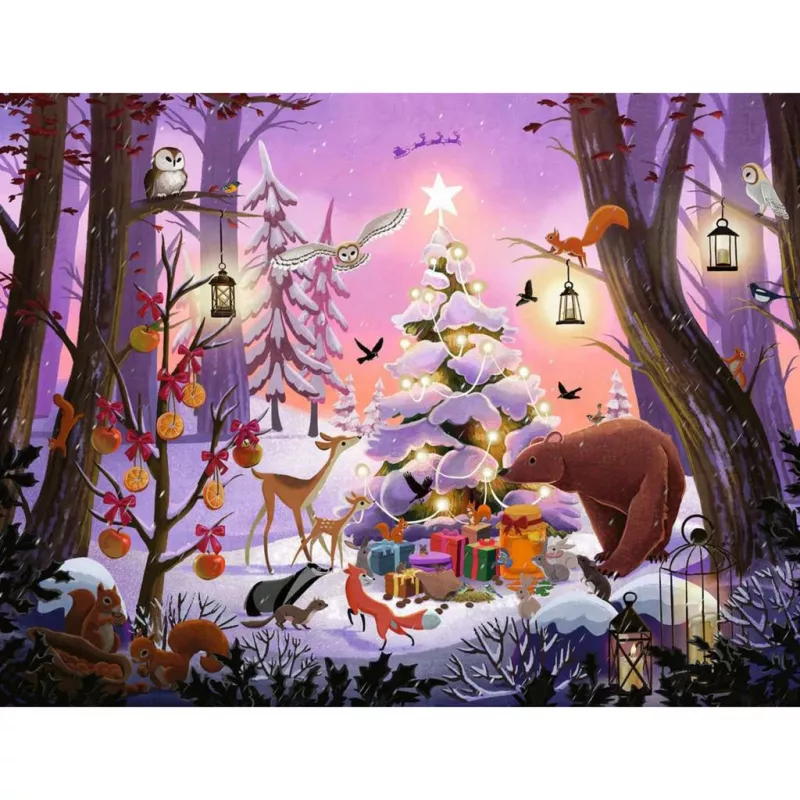 Παζλ Ravensburger Weihnachten im Wald 2000 τεμ.