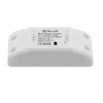 Διακόπτης Inline WiFi Tellur TLL331161 2200W — έξυπνο inline ρελέ για λάμπες και συσκευές