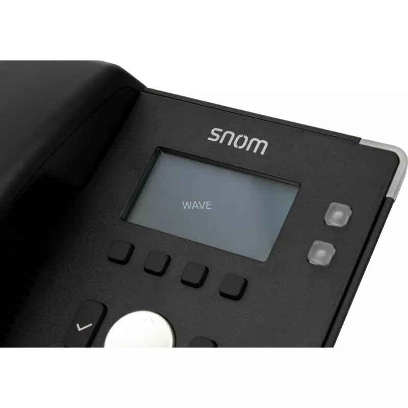 snom D120 - τηλέφωνο VoIP - τριμερής διάσκεψη - SIP - 2 καλώδια - μαύρο (4361)