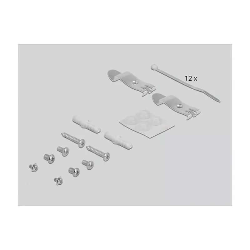 Patch panel DeLOCK Keystone 12 port γκρι