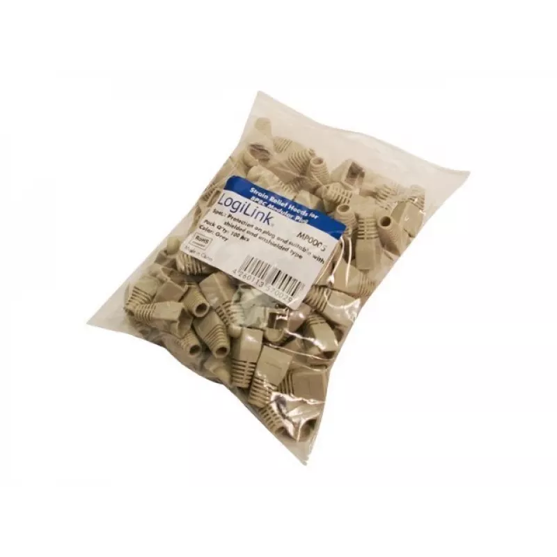 Προστατευτικό καλωδίου LOGILINK MP0005 για βύσματα RJ-45, γκρι