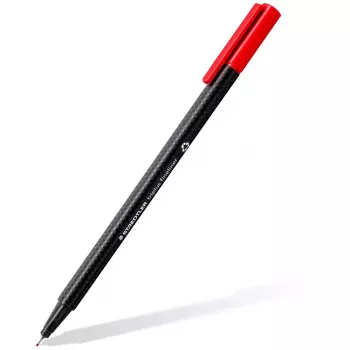 Στυλό fineliner Staedtler 334 C10, εξαιρετικά λεπτή μύτη 0,3 mm, 10 χρώματα (μαύρο, μπλε, καφέ, πράσινο, ανοιχτό μπλε, ανοιχτό πράσινο, πορτοκαλί, ροζ, κόκκινο, κίτρινο)