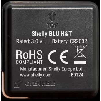 Shelly BLU H&T Αισθητήρας θερμοκρασίας και υγρασίας (Μαύρο)