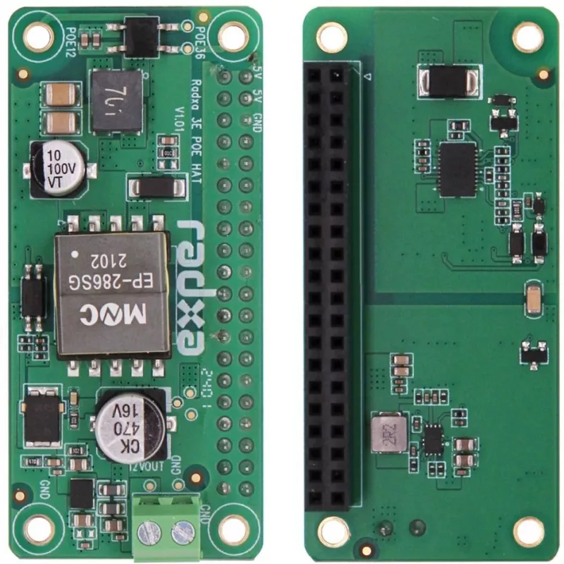 PoE HAT ALLNET RA023 για RADXA Zero 3E – Power-over-Ethernet module συμβατό με 802.3af