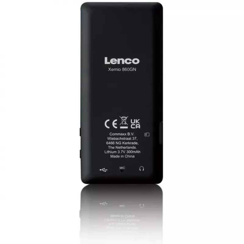 MP3 player Lenco Xemio-860GN 8 GB Μαύρο/Λαχανί LCD 18h αναπαραγωγή