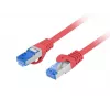 LANBERG PATCHCORD S/FTP CAT.6A 0.5M ΚΟΚΚΙΝΟ LSZH