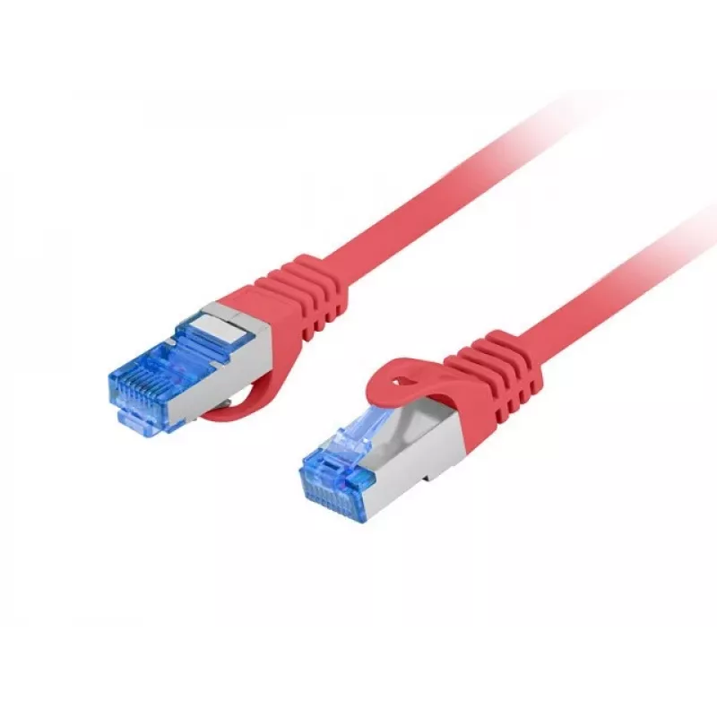 LANBERG PATCHCORD S/FTP CAT.6A 0.5M ΚΟΚΚΙΝΟ LSZH