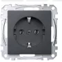 Πρίζα σούκο τύπου F Merten MEG2301-0414, 16 A, 250 V, ανθρακί