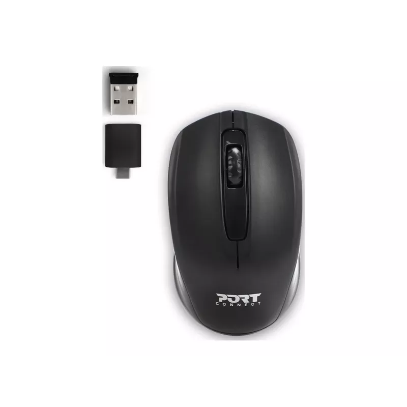 Port Designs PREMIUM PACK 17.3 501874 τσάντα ώμου για laptop 43,9 cm (17,3 ίντσες) με ασύρματο ποντίκι, πολυεστέρας, μαύρη