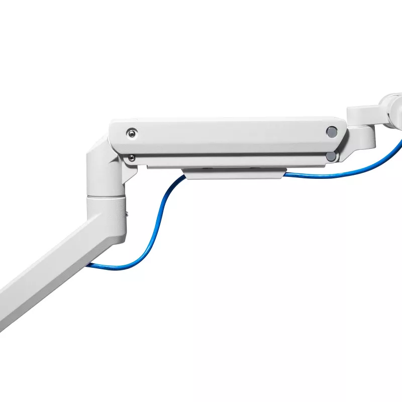 Βραχίονας οθόνης SILVERSTONE SST-ARM14 ρυθμιζόμενου ύψους βάση VESA για μία οθόνη, ασημί