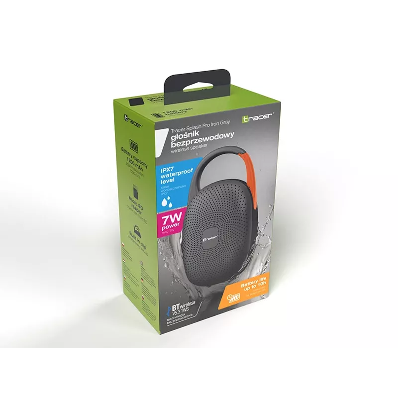 Φορητό ηχείο Bluetooth TWS No name Splash PRO — Eisengrau