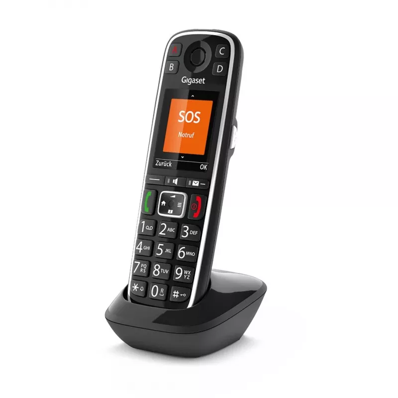 Gigaset E720HX Αναλογικό/DECT τηλέφωνο με αναγνώριση κλήσης μαύρο