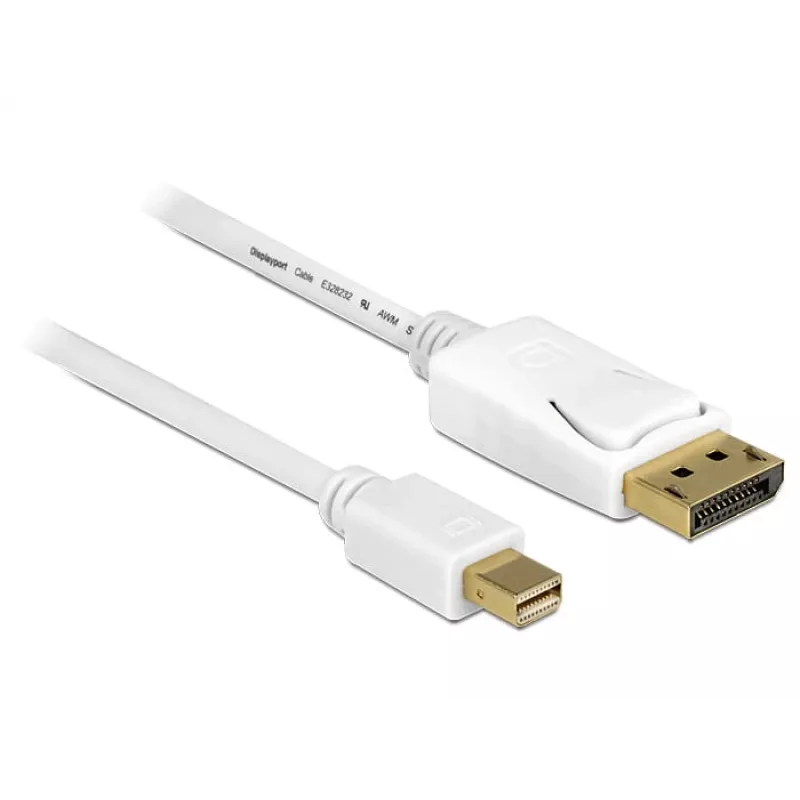 Καλώδιο DisplayPort DeLOCK 83482 Mini DisplayPort 2 m Λευκό
