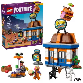 LEGO Bauspielzeug LEGO FORTNITE 77076 Durrr Burger Restaurant Spielset — 546 τεμ., 4 μινιατούρες, 270×180×90 mm