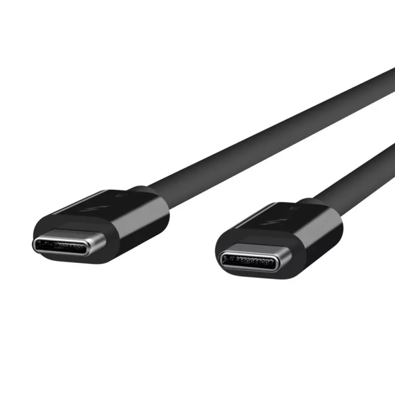 Καλώδιο USB-C σε USB-C Belkin F2CD084bt0.8MBK 0,8 m 40 Gbit/s Μαύρο