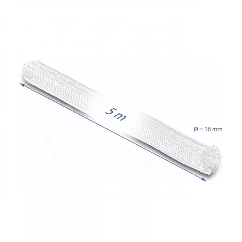 Πλεκτό περίβλημα DeLOCK 20809 5 m x 16 mm λευκό