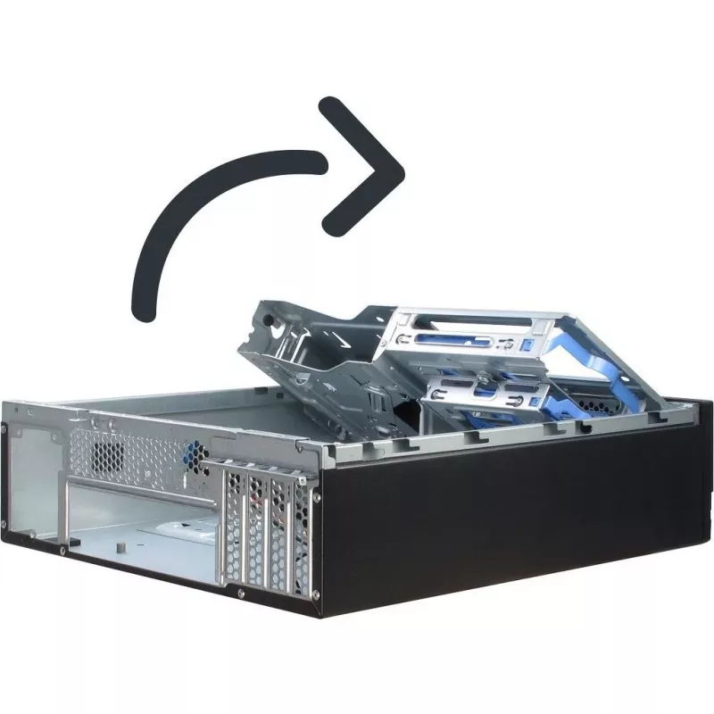 Inter-Tech IT-503 - SFF - Mini-ATX - χωρίς τροφοδοτικό (TFX12V) - ματ μαύρο - USB/Audio (88881270)