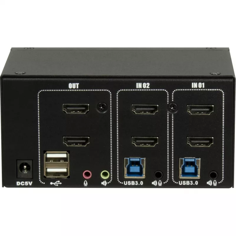 Διακόπτης KVM Inter-Tech IPC AS-22HUS 2 θύρες USB
